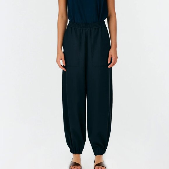 Tibi Chalky Drape Plashet Jogger, XXS, regular length, black - Picture 2 of 10